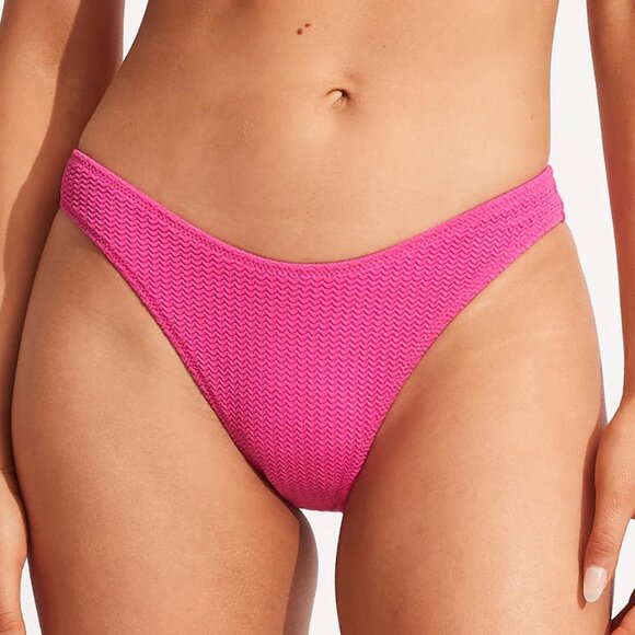 Women's NWT‎ Seafolly Sea Dive High Cut Bikini Bottoms Size 10 - Picture 1 of 6